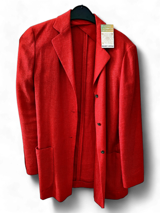 Betty Barclay Red Wool Blazer Size M